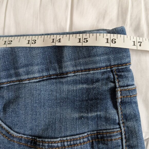 Judy Blue Jeans Women's 32 Blue Boyfriend Pull on Denim Destroyed Jegging Relax - Picture 14 of 16